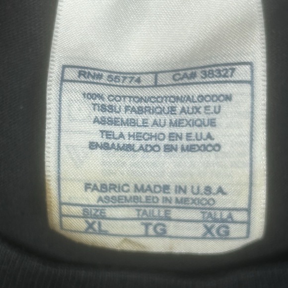 VINTAGE Rolling Stones Shirt Mens XL Black AAA Tongue Lips Logo Band Rock Y2K 02 - Picture 8 of 11